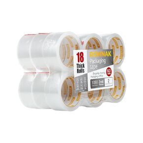 Clear Packaging Tape (12rolls) – 3.2mil Thick, 2.0 inches Wide,60 Yards Roll, Total 720 Yards Strong Adhesive, Silent, Reliable, Cold-Resistant – for Home, Office, Logistics Services and More