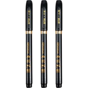 Maxmartt 3 Pcs Ink Pen Artist 3 Size Calligraphy Pen for Writing Drawing Chinese Japanese Calligraphy Shodo Brush Ink Pen Fineliner Pens Calligraphy Set for Beginners