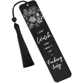 Funny Bookmark Book Lovers Gift - Dark Romance Bookmark Stainless Steel Bookmarks Birthday Gifts Women Nerd Bookish Gift Bookworm Coworker Friends Book Club Dark Romance Novel Lovers