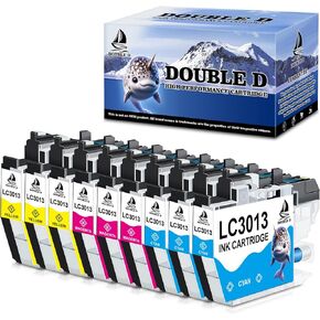 DOUBLE D Compatible LC3013 Ink Cartridges Replacement for Brother LC3013 LC3011 High Yield for Brother MFC-J491DW MFC-J497DW MFC-J895DW MFC-J690DW Printer (4BK/2C/2M/2Y, 10 Pack)