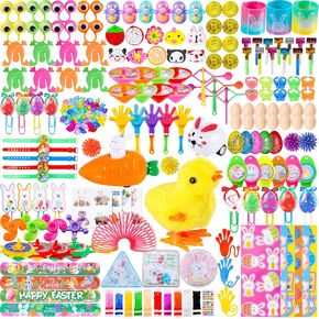 500pcs Easter Egg Fillers Bulk Easter Basket Stuffers for Kids Boys Girls, Easter Egg Hunt Party Favors Goodie Bag Fillers, Small Toys for Easter Eggs, Classroom Prizes, Easter Party Supplies