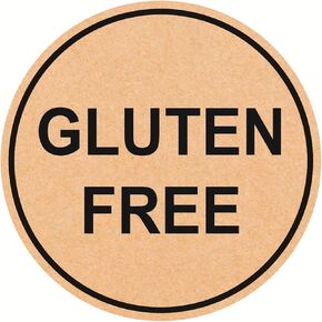 Gluten Free Sticker,1 inch 500pcs Small Gluten Free Food Allergy Stickers