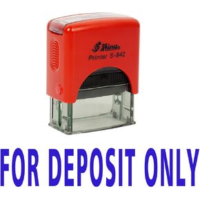 for Deposit ONLY Self Inking Rubber Stamp Custom Shiny Office Stationary Stamp