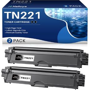 TN221 Black Toner Cartridges Replacement for TN-221 TN221 Toner Black to Compatible with MFC-9130CW HL-3170CDW HL-3140CW HL-3180CDW MFC-9330CDW MFC-9340CDW Printer (2 Black)