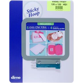 Sticky Hoop Husqvarna Viking/Pfaff (120 x 120mm) Embroidery Hoop for Machine Embroidery