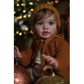 Angelbaby Real Look Reborn Toddler Dolls 26 inch Realistic Baby Doll Soft Silicone Weighted Newborn Girl Doll Adorable Big Handmade Reborn Child with Straight Leg Bebe Girl