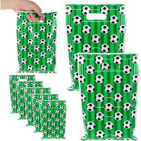 Lloussak 50pcs أكياس كرة القدم Goodie ، مفضلات حفلات كرة القدم ، هدايا أكياس كرة القدم لألعاب المراهقين الأحداث الرياضية ديكورات حفلة عيد ميلاد ، وأكياس الحلوى البلاستيكية لكرة القدم ، وموضوعات كرة القدم in Kuwait