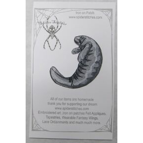 Adorable Manatee Iron on patch