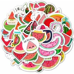 BulbaCraft 100Pcs Watermelon Stickers - Melon Stickers, One in a Melon Sticker - Watermelon Party Favors, Goodie Bags Fillers, Gifts, Party Decorations