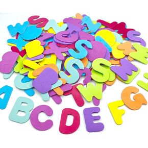 832Pcs Foam Letter Stickers, Colorful self -Adhesive Puffy Alphabet Shapes, A-Z Materials for Crafts and Teaching (0.7inch)