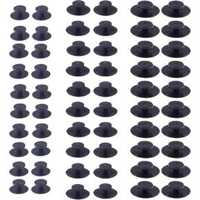 60Pcs 3Sizes Charm Backs for Bogg Bag,Blank Bit Accessory for DIY Insert Charm,20Pcs 12mm,20Pcs 15mm and 20Pcs 18mm Button Backs Compatible with Any Rubber Beach Tote