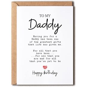 To My Daddy - Daddy's Greatest Gifts - Birthday Card