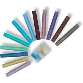 Aesthetic highlighters, 12 Pcs Highlighter, 5 pastel colors Sticky Notes Aesthetic, Cute Aesthetic Markers, No Bleed Bible Highlighter Pastel, Planner Journaling