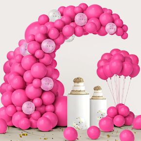 JOYIN 150 Pcs White Balloons, Different Sizes 18 12 10 5 Inch White Latex Balloon Arch Kit with Instruction for Birthday Party Graduation Wedding Holiday Decoration