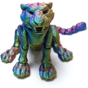 3D Printed Tiger Statue, Flexible Joints, Home Office Decor, Autism/ADHD Toys, Festival Gift, Fidget Toy