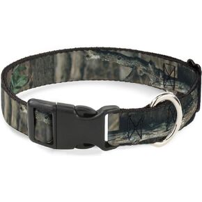 Buckle-Down Dog Collar Plastic Clip Mossy Oak Break Up Infinity 15 to 26 Inches 1.0 Inch Wide