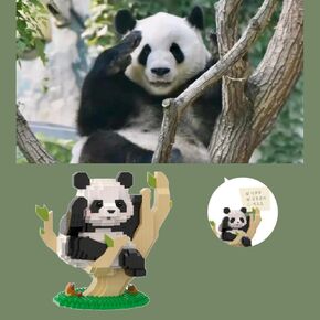 QMEAKMONY Mini Building Blocks Panda Sets Cute Micro Mini Panda Building Bricks for Adults Micro Nano Bricks Perfect Party Favors for Teenagers. (389 PCS)