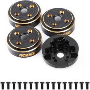 Rcawd Portal Axles Brass Onesions 148g لـ FMS FCX24 Power Wagon ، Smasher ، K5 Blazer & FCX18 LC80 Land Cruiser 80 ترقيات ، 1/24 1/18 أجزاء أمامية وخلفية أسود