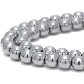 COIRIS 95 Pcs Frosted Gold Plated Hematite Gemstone Loose Beads Faceted Round 8MM Beads 2 Strand Crystal Energy Stone Healing Power for Jewelry Making(ZS-1209-FG8)