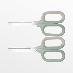 White Office Scissors with Comfort-Grip Handles, Cute scissors, Sharp Craft Scissors for DIY Art, Sewing, Fabric, Student, Teacher, and Home Use(7", White-1Pack)