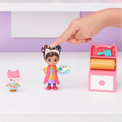 Gabby’s Dollhouse, Art Studio Set with 2 Toy Figures, 2 Accessories, Delivery and Furniture Piece, Kids Toys for Ages 3 and up in Saudi Arabia