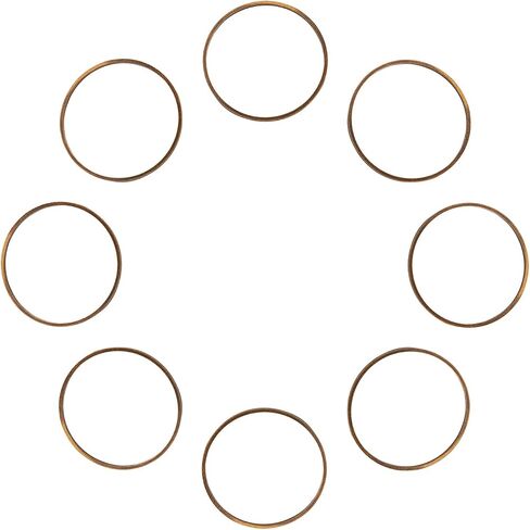 Fashewelry 50pcs Brass Circle Open Bezel Charms Connectors 25mm bronze bronze rollow rolling interning rains for dangl in Kuwait
