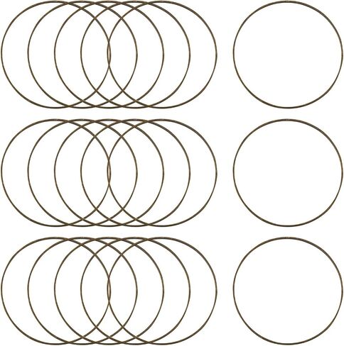 Fashewelry 50pcs Brass Circle Open Bezel Charms Connectors 25mm bronze bronze rollow rolling interning rains for dangl in Kuwait