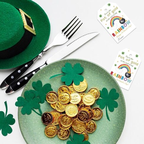 50pcs St. Patrick's Day Appreciation Gift Tags, Lucky to Work with You Tags for Office Coworker Staff Manager and Boss (St. Patrick's hat) in Kuwait