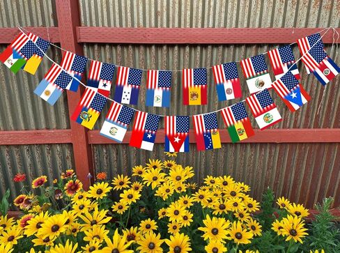 Heritage Hispanic Month 21 Countries String Flags Assorted Spanish Speaking String Bunting Banners for National Hispanic Events Celebration Party Decoration Sports Bars in Saudi Arabia