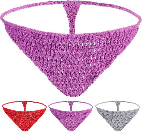 1 Pcs Crochet Bookmark Thong Bookmark Page Marker Book Thong Distinctive Handmade Book Marks for Readers Cute and Funny Bookmark Gift for Book Lovers Writers (Red) in Kuwait