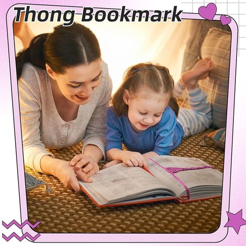 1 Pcs Crochet Bookmark Thong Bookmark Page Marker Book Thong Distinctive Handmade Book Marks for Readers Cute and Funny Bookmark Gift for Book Lovers Writers (Red) in Kuwait