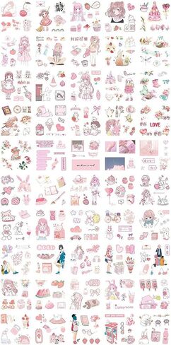 مجموعة ملصقات kawaii washi (50 ورقة) سحرية عصا القبعة ديكور المنزل اليومية الاشياء للدراجات سفر ملصقات الفتاة الاشياء diy label for scrapbook envelop in Kuwait