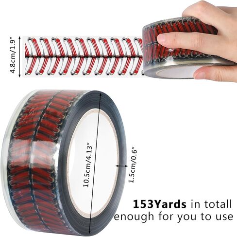 غرز البيسبول شريط ، 153 ياردة البيسبول غرزة تصميم شريط التغليف الشريط الشفافة زخرفية السيلوفان لاصق شريط البيسبول الدانتيل in Kuwait