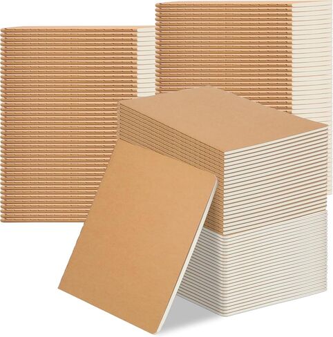 60 Packs Kraft Small Blank Notebooks, Unlined Mini A6 Journals Bulk, Blank Notepads for Kids Students School Office, Traveler Sketching, Drawing, Writing Supplies, 5.5" x 4", 30 Sheets/60 Pages in Saudi Arabia