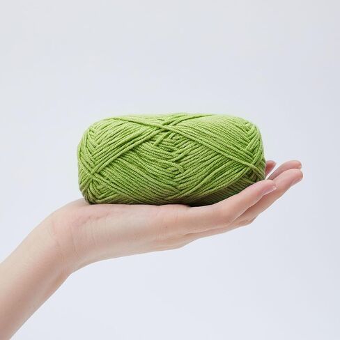 NICEEC 12 Skeins Assorted Colors Yarn Soft Cotton Blend Yarn for Crocehting Colorful Baby Blanket Yarn for Knitting Easy Use 4 Ply Yarn Multicolored Yarn for DIY Craft-Kit 4 in Kuwait