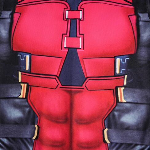 Boys Heroes 3D Print Bodysuit Red Suit Zentai Onesie Spandex Outfit Jumpsuit for Kids 5-12 Years in Saudi Arabia