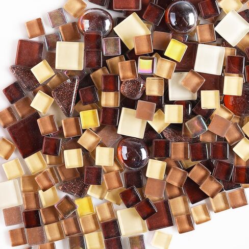 1 LB Mixed Crystal Glass Mosaic of Different Sizes, Loose DIY Mosaic Art Hobbies Craft Material, Accessories, Mosaic Supplier (DS800) in Saudi Arabia