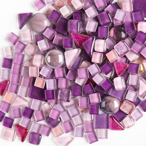 1 LB Mixed Crystal Glass Mosaic of Different Sizes, Loose DIY Mosaic Art Hobbies Craft Material, Accessories, Mosaic Supplier (DS800) in Saudi Arabia