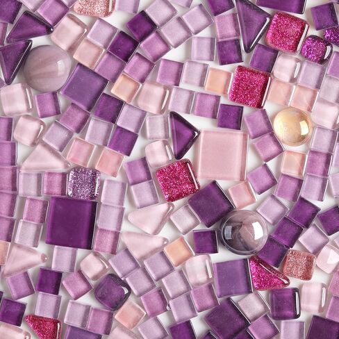 1 LB Mixed Crystal Glass Mosaic of Different Sizes, Loose DIY Mosaic Art Hobbies Craft Material, Accessories, Mosaic Supplier (DS800) in Saudi Arabia