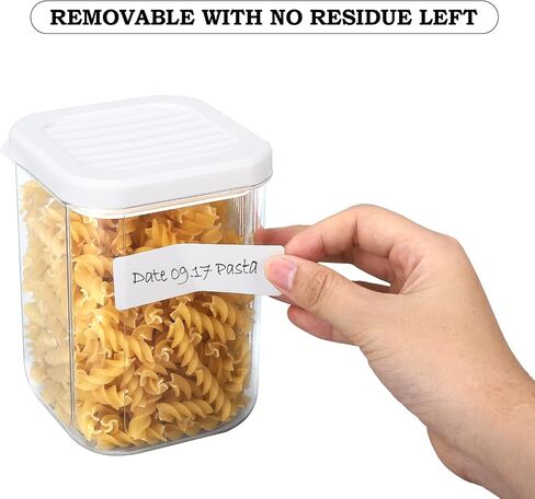 Blank Removable Freezer Labels, Removable Labels Water Oil Resistant for Food Containers Jars Pantry Organization (500-PCS, 1 * 2INCH) in Saudi Arabia