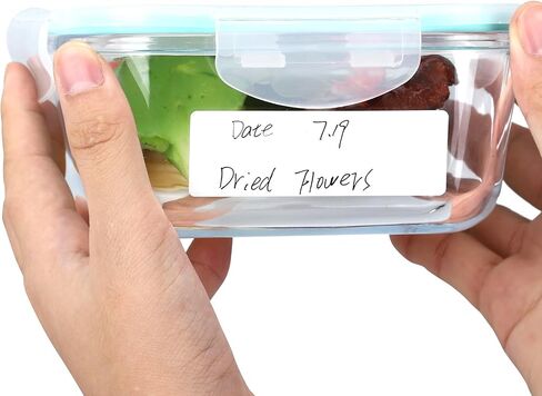 Blank Removable Freezer Labels, Removable Labels Water Oil Resistant for Food Containers Jars Pantry Organization (500-PCS, 1 * 2INCH) in Saudi Arabia