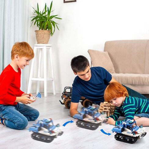 VERTOY Remote Control building Kits, STEM Toys for boys/Girls 6-12 Year Old, Educational Construction Set for Pickup Truck or Racing Car Model, best birthday Gifts for Kids Age 6 7 8 9 10-12 in Kuwait