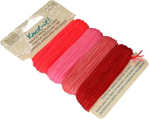 The Beadsmith Knot It Waxed Polyester Cord – Lavender Fields – 1mm Diameter – 4 Cords, 15 Yards Each – Make Jewelry, Macrame, Friendship Bracelets and DIY Crafts in Saudi Arabia