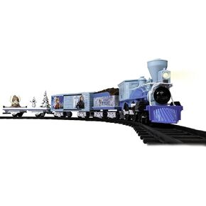 Lionel Battery-Operated Disney Frozen Toy Train Set with Bluetooth, Locomotive, Train Cars, & Track with Authentic Train Sounds, Lights, & Water Vapor Smoke Effects for Kids 4+