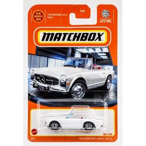 Matchbox 1963 Mercedes-Benz 230 SL 86/100 1:64 Scale Die-Cast Car, White