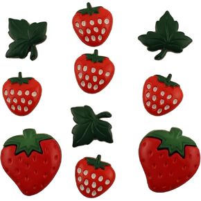 Buttons Galore Craft & Sewing Buttons - Strawberry Fields - 3 Packs