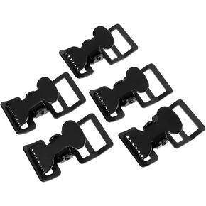 EXCEART 5pcs Webbing Clip Metal Clips Heavy Duty Luggage Strap Backpack Webbing Clamp Buckle Bracelet Iron