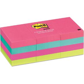 Post-it 653AN Post-it Notes, 1-1/2-Inch x2-Inch , 12/PK, 100 Sh/Pad, Cape Town