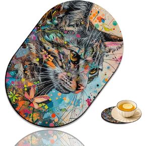 الموضة Mousepad و Coaster ، ألعاب Mousepad ، لأجهزة الكمبيوتر المحمولة المكتبية ، والماوس اللاسلكي ، وسادة الماوس المطاطية غير المنقولة ، وسادة فأر كمبيوتر سطح المكتب ، البومة وعباد الشمس