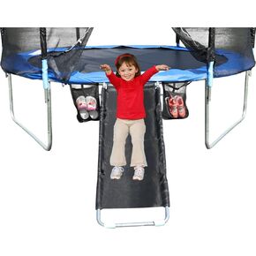 Universal Trampoline Slide 6 Fabric Handles 60" * 20" Slide with Resistant Fabric Safety Ladder for Kids and Toddler
